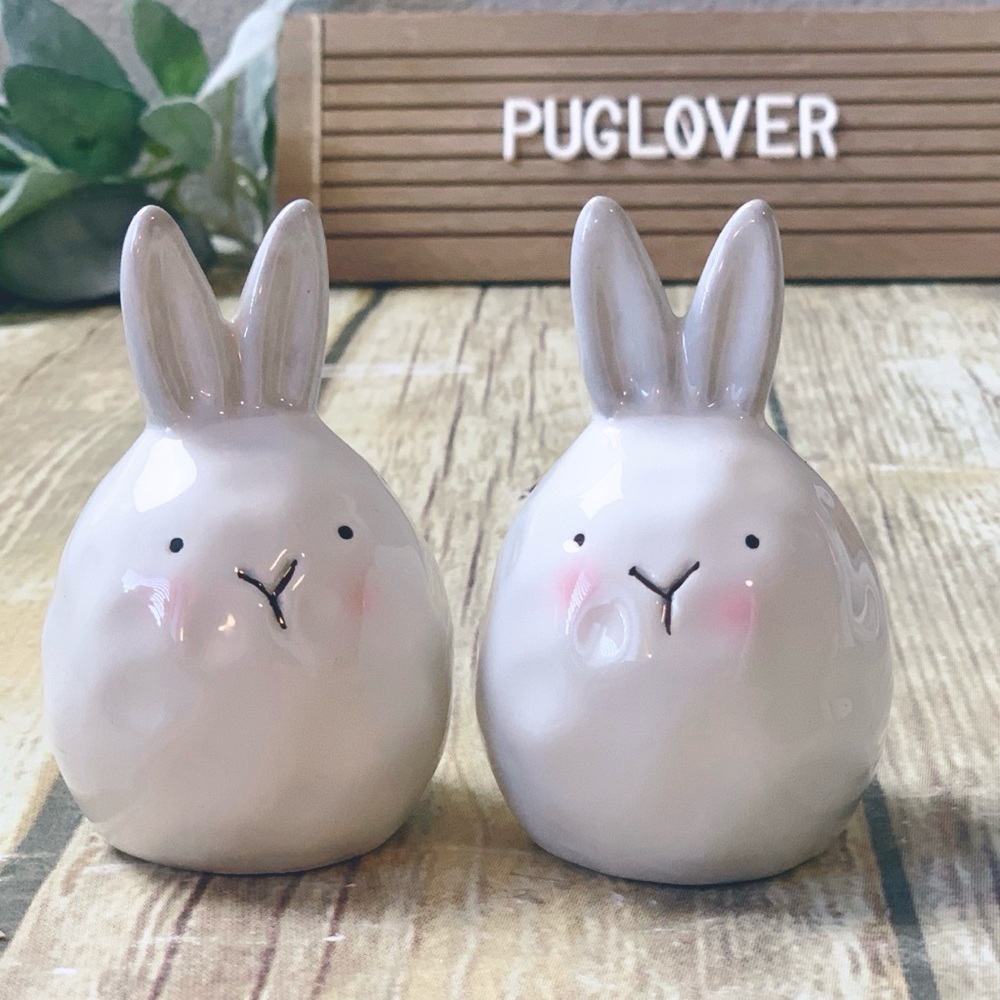 HOME ESSENTIALS Bunny Rabbit Salt & Pepper Shakers